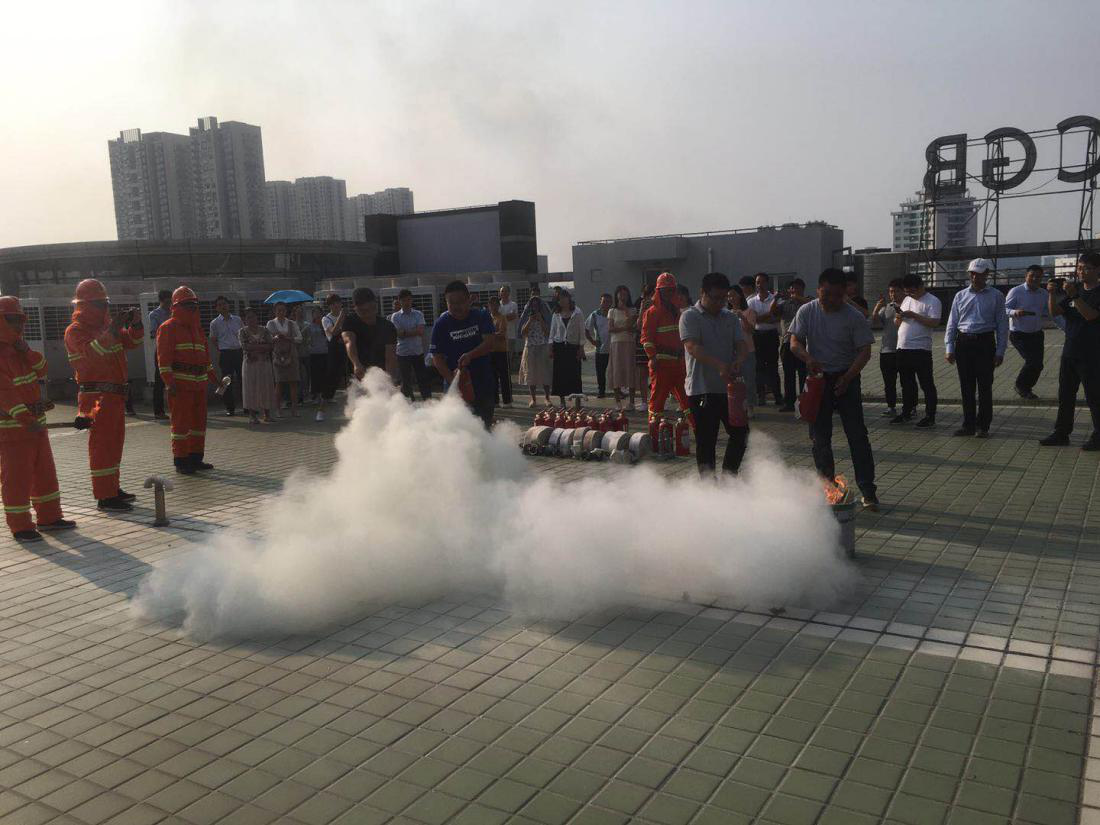 水利地产公司参加丰惠广场2019年度消防疏散演习活动